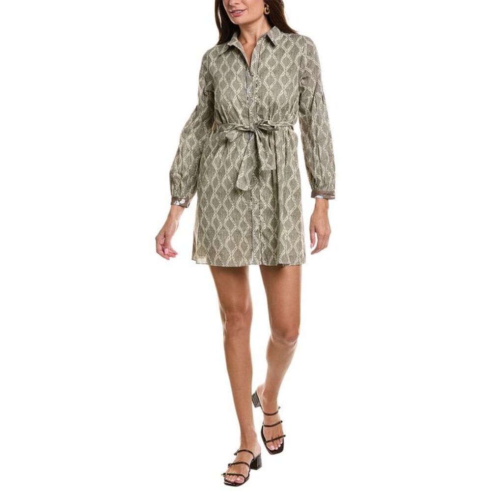 Garrie B Womens  Balloon Sleeve Shirtdress